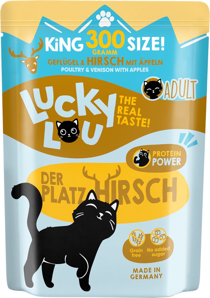 Lucky Lou Adult 6 x 300 g - Geflügel & Hirsch