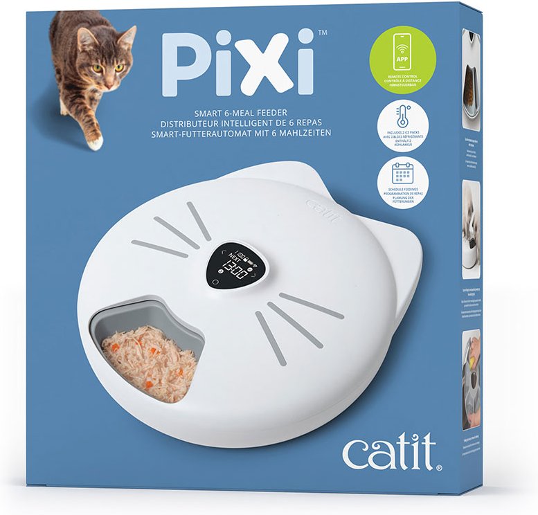 Catit Pixi Smart 6-Meal Futterautomat - 6 x 170 ml