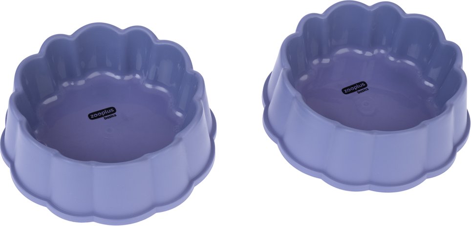 zooplus Basics Katzennäpfe, rund - 2 x 300 ml