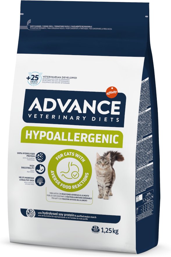 Advance Veterinary Diets Hypoallergenic Katze - 1,25 kg