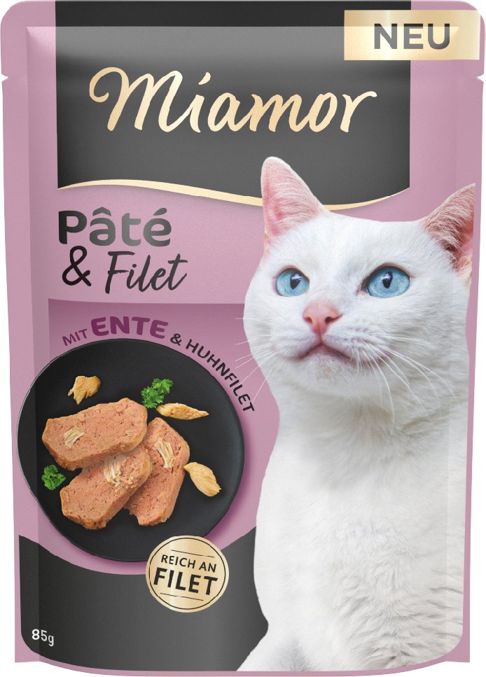 Sparpaket Miamor Pâté & Filet 30 x 85 g - mit Ente