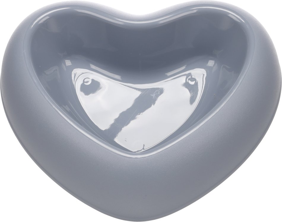 Flamingo Futter- und Trinknapf Pandor Herz, blau - 750 ml