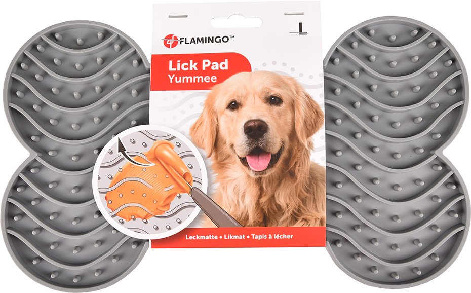 Flamingo Schleckmatte Yummee - L 30 x B 17,5 x H 2,5 cm