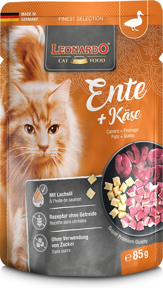 Leonardo Finest Selection Pouch 16 x 85 g - Ente & Käse