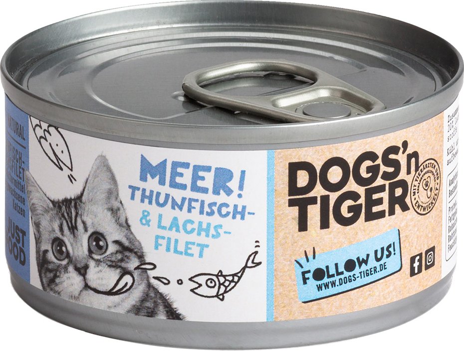 Thumbnail - Dogs'n Tiger Cat Filet 12 x 70 g - Thunfisch- & Lachsfilet
