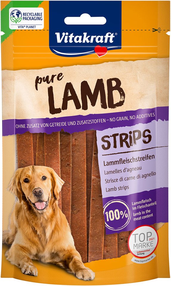 Vitakraft LAMB Lammfleischstreifen - Sparpaket: 6 x 80 g