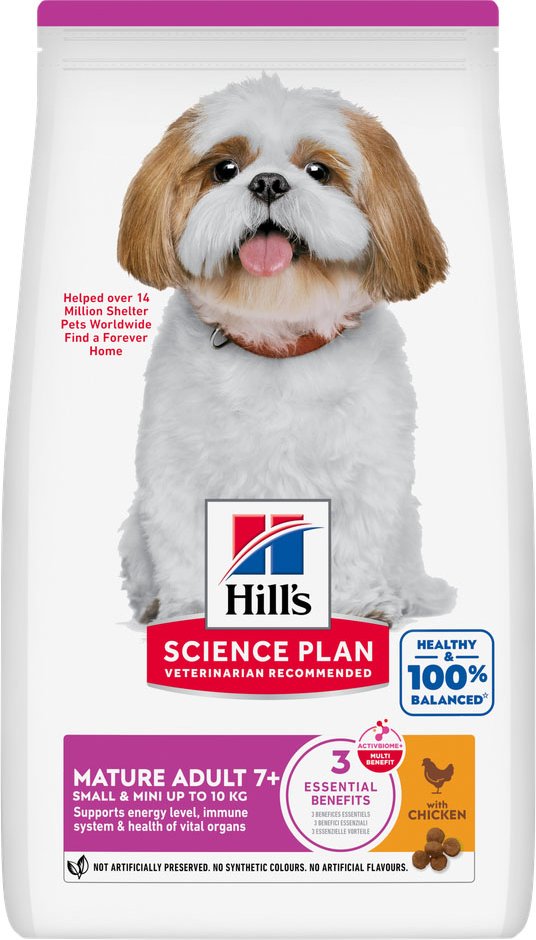 Hill's Science Plan Mature Adult 7+ Small & Mini mit Huhn - Sparpaket: 2 x 6 kg