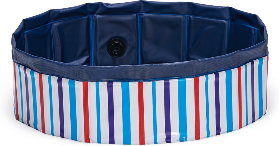 beeztees Hundeplanschbecken Doggy Dip, blau - Größe S: Ø 80 x H 20 cm