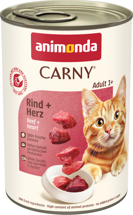 animonda Carny Adult 6 x 400 g - Rind & Herz