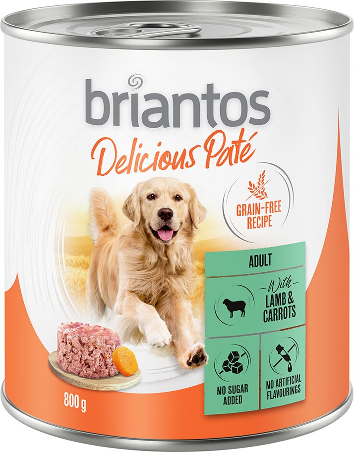 Briantos Delicious Paté 24 x 800 g - Lamm und Karotten