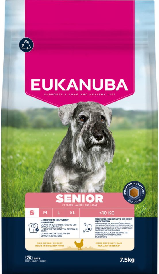Eukanuba Premium Nutrition Senior Small Breed Huhn - 7,5 kg