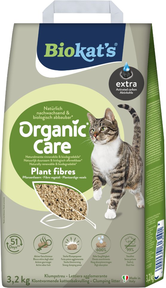 Biokat's Organic Care Plant Fibres Extra - 3,2 kg (8 L)