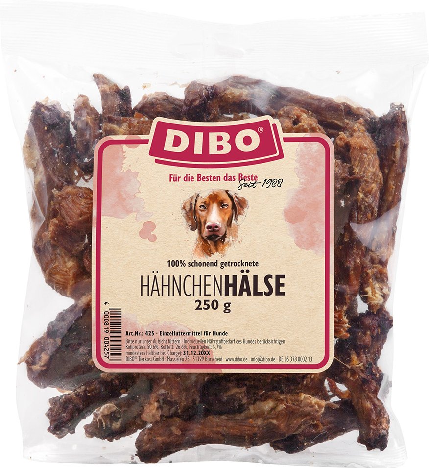 DIBO Hähnchen-Hälse - Sparpaket: 6 x 250 g