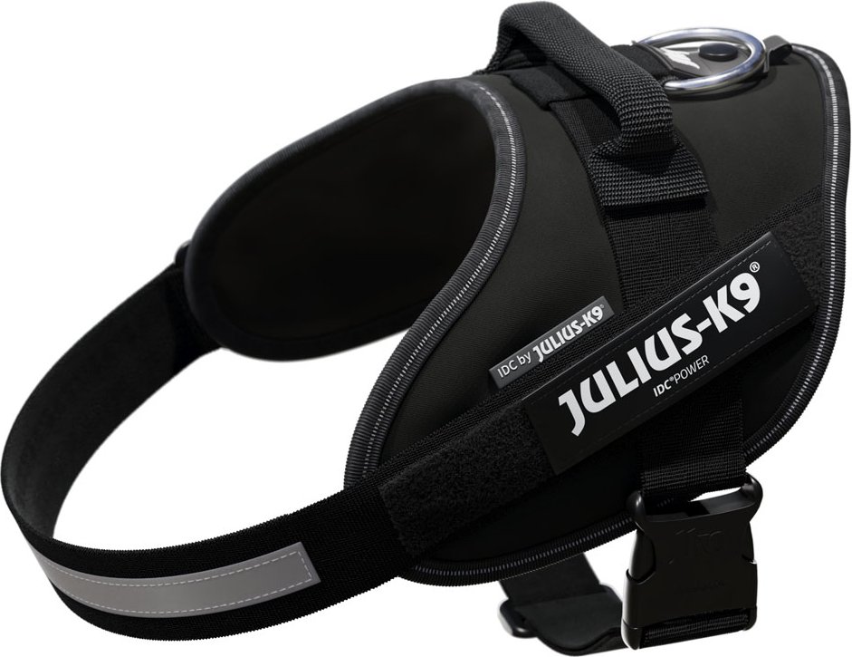 JULIUS-K9 IDC®-Powergeschirr - schwarz - Größe M: Brustumfang 58 - 76 cm