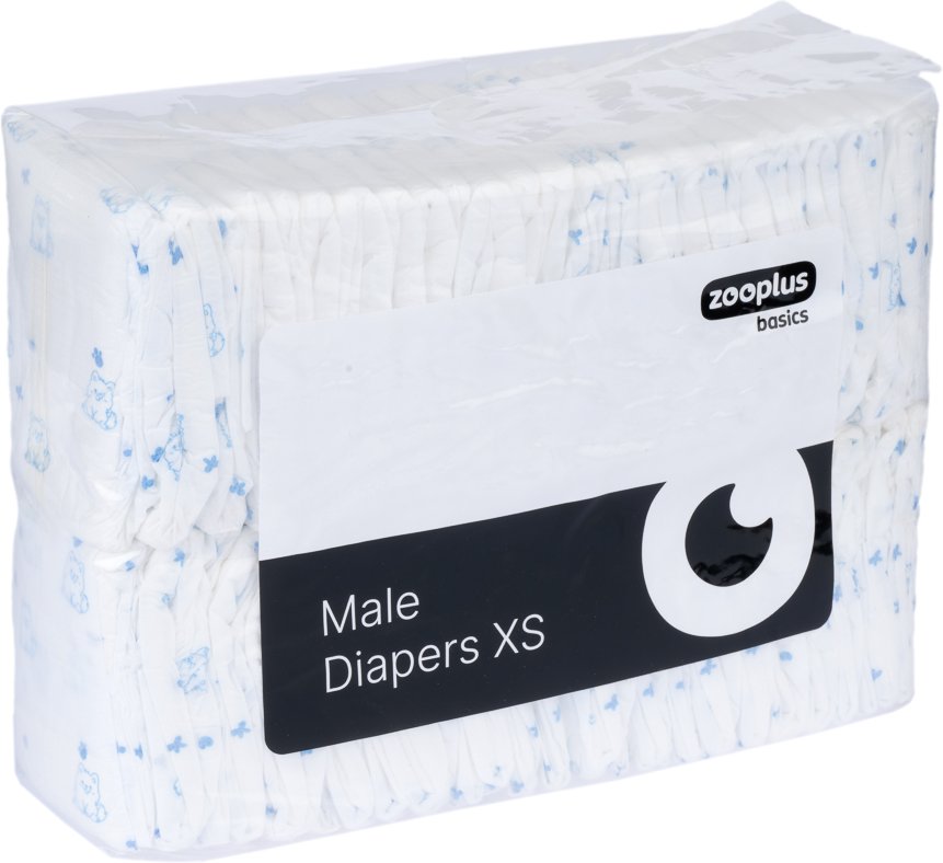 zooplus Basics Rüdenwindeln - Größe XS: 20 - 32 cm, 50 Stück