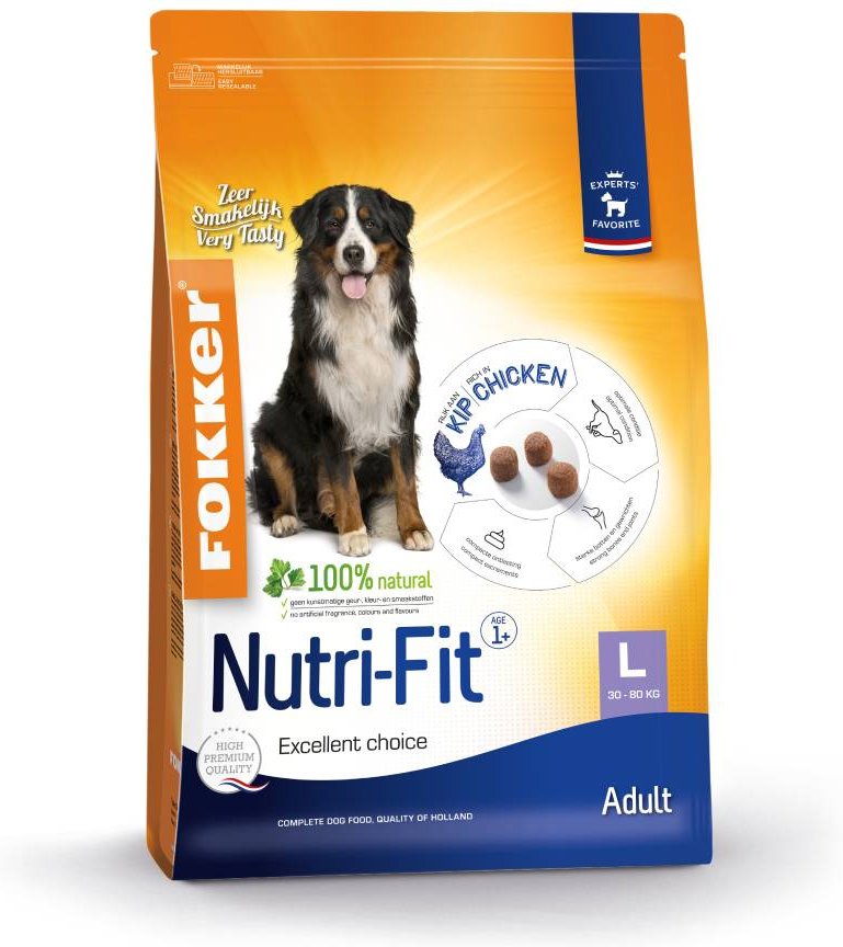 Fokker Adult Large Nutri-Fit Hundefutter - Doppelpack: 2 x 13 kg