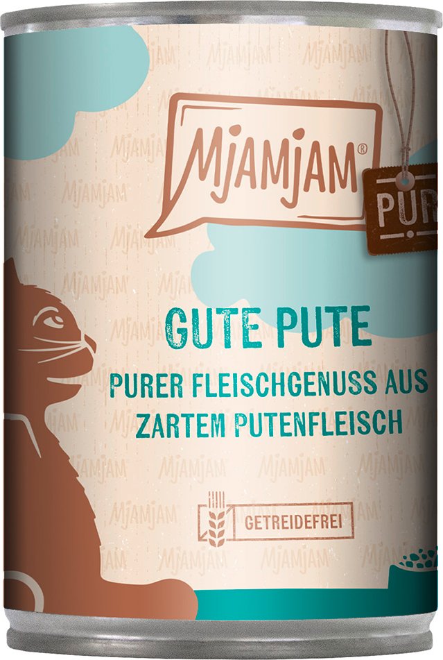 Sparpaket MjAMjAM purer Fleischgenuss 24 x 400 g - gute Pute pur