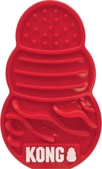 KONG Licks Schleckmatte für Hunde - Gr. L: ca. L 3,8 x B 11,4 x H 17,8 cm