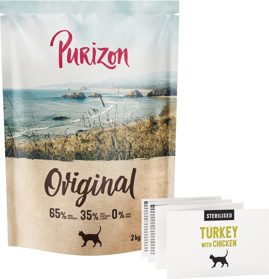 Purizon Sterilised Adult Truthahn & Huhn - getreidefrei - NEU: 2 kg