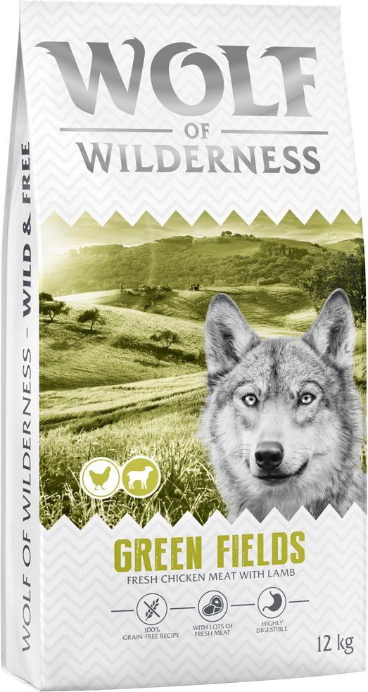 Wolf of Wilderness Adult "Green Fields" Lamm - getreidefrei - 12 kg neu