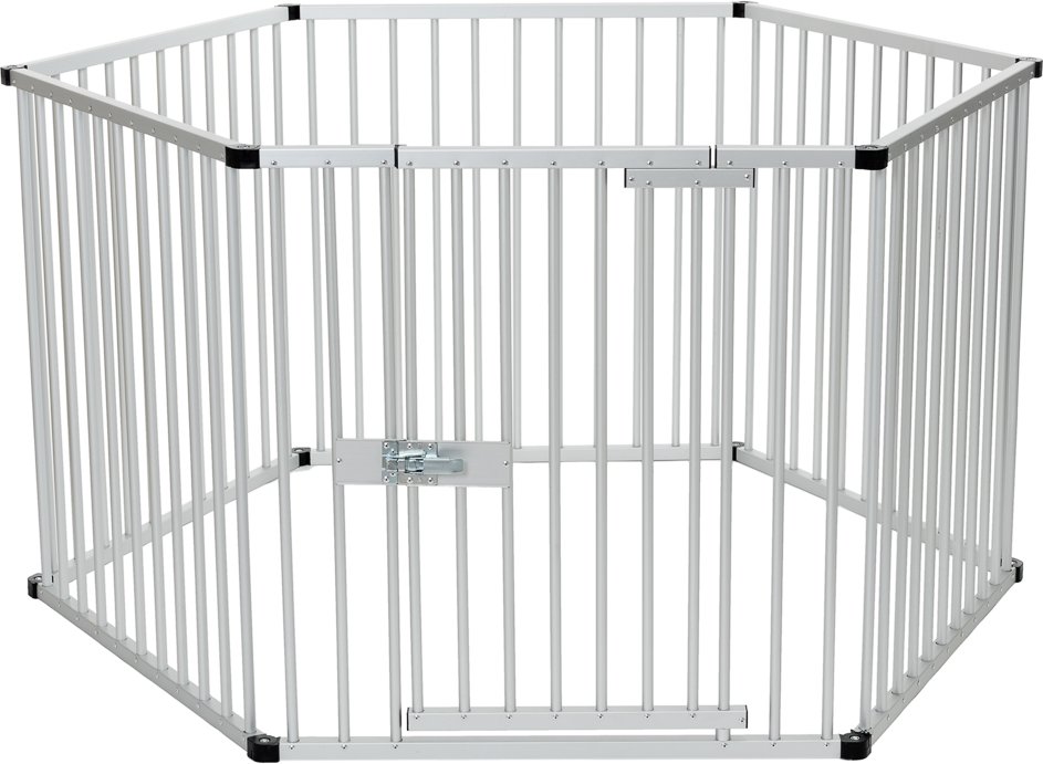 Welpenfreilaufgehege aus Aluminium - 6 Elemente à B 80 x H 80 cm