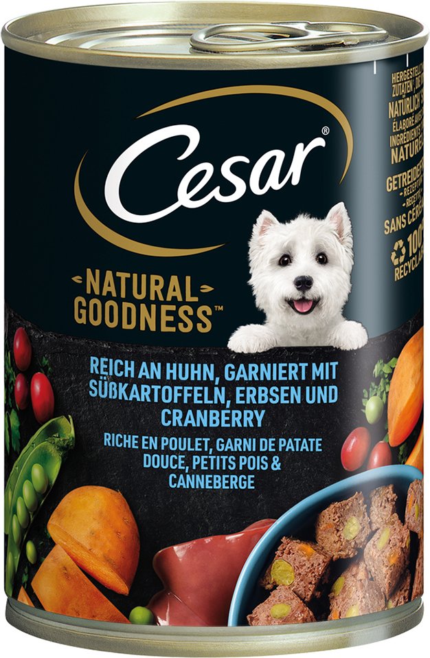 Cesar Natural Goodness - Sparpaket: Huhn (24 x 400 g)
