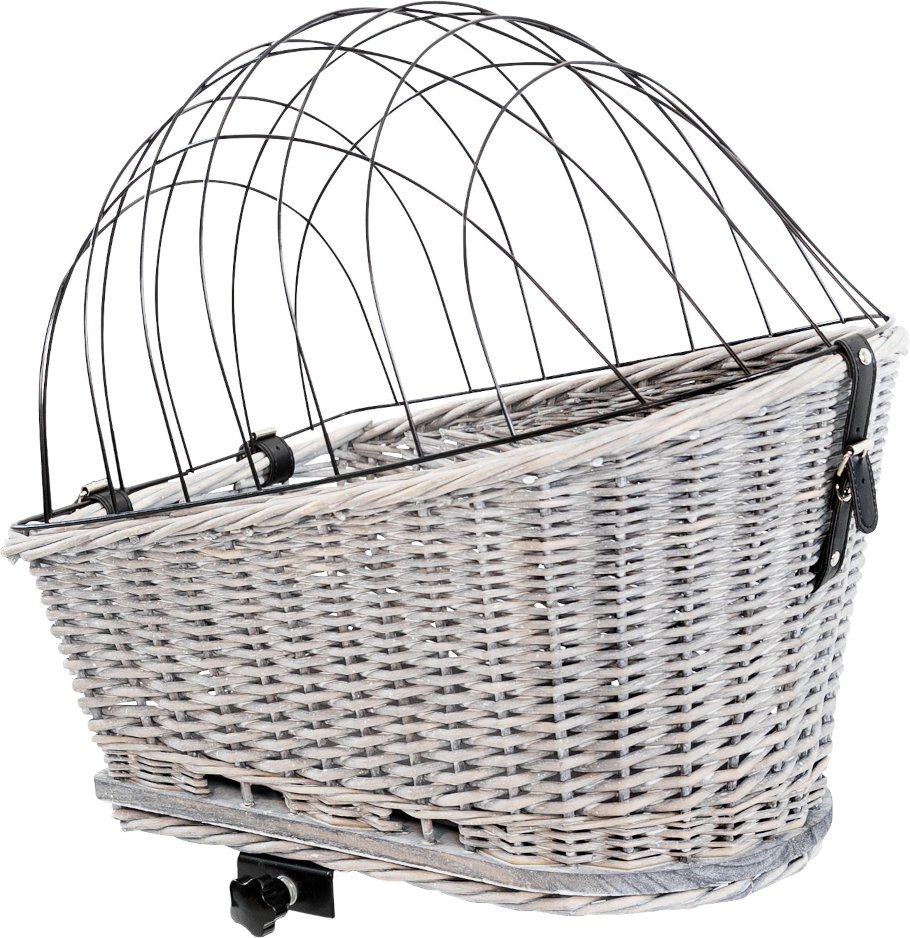 Trixie Fahrradkorb mit Gitter für Gepäckträger - L 35 x B 49 x H 55 cm