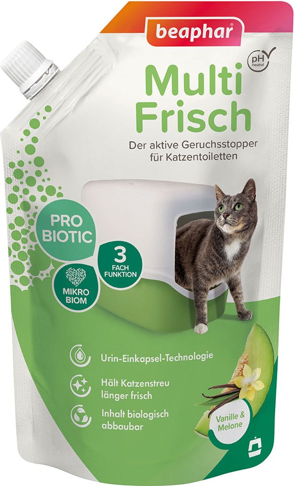 Thumbnail - beaphar Multi-Frisch für Katzentoiletten - Vanille & Melone (400 g)