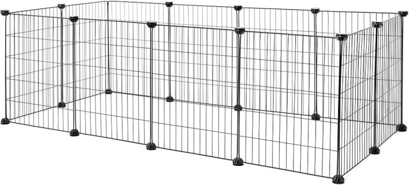 Lionto Freilaufgehege aus Metall - L 144 x B 74 x H 46 cm