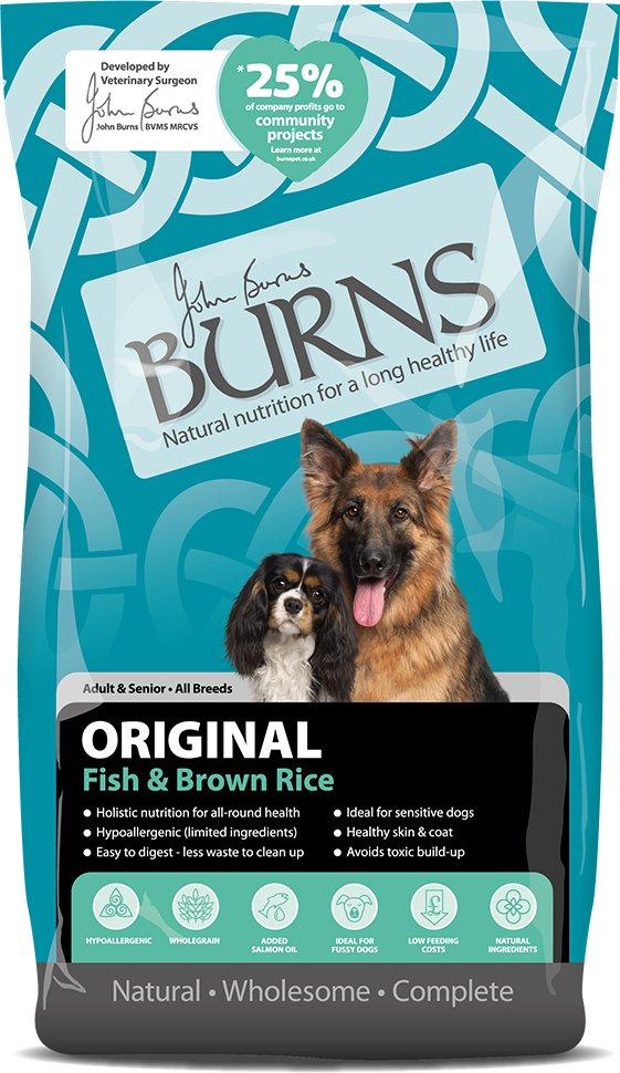 Burns Adult & Senior Original Fisch & brauner Reis - 12 kg