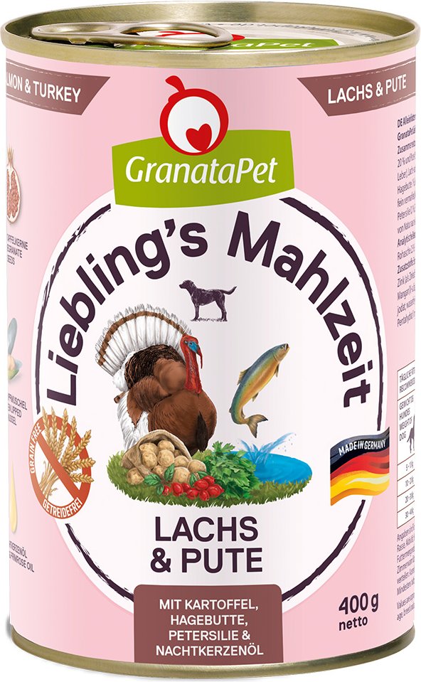 Thumbnail - GranataPet Liebling's Mahlzeit 6 x 400 g - Lachs & Pute