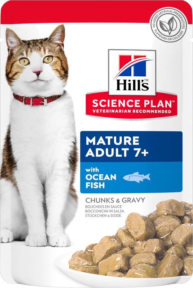 Hill's Science Plan Mature Adult 7+ Seefisch & Huhn - Ozeanfisch (12 x 85 g)