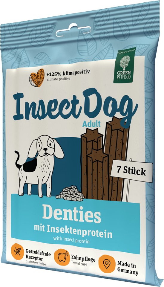 Green Petfood InsectDog Denties - Sparpaket: 2 x 180 g