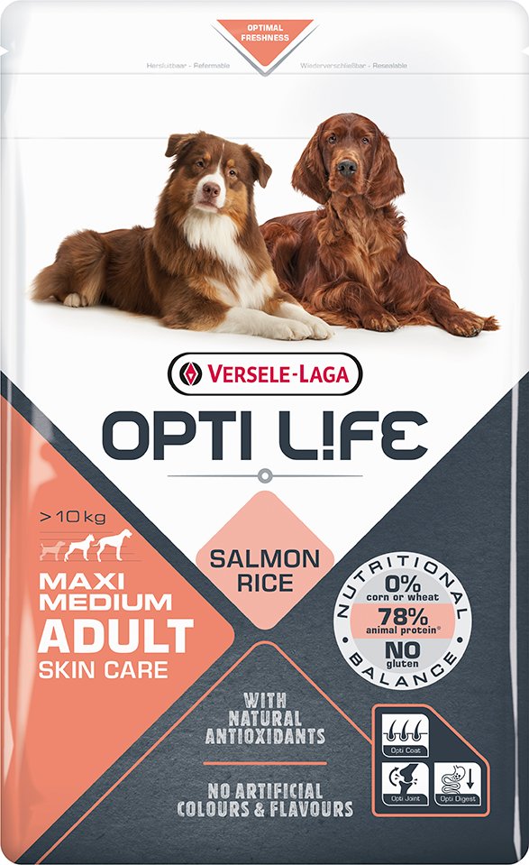 Opti Life Adult Skin Care Medium & Maxi - 12,5 kg