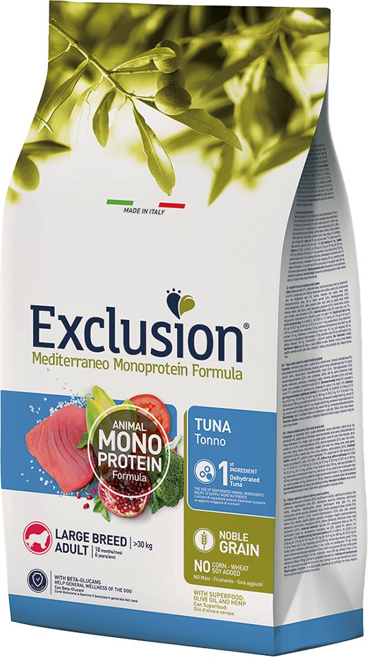 Exclusion Mediterraneo Adult Large mit Thunfisch - Sparpaket: 2 x 12 kg