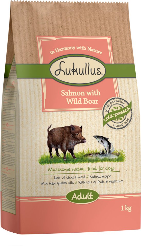 Lukullus Cold-pressed Lachs & Wildschwein - Sparpaket: 5 x 1 kg