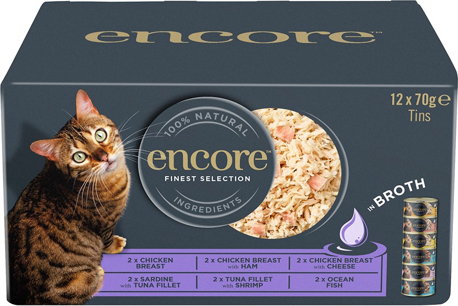 Sparpaket Encore Dose in Brühe 24 x 70 g - Mixpaket Feinste Selection (6 Sorten)