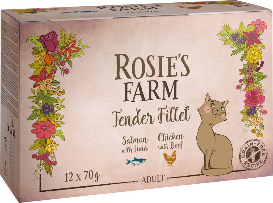 Rosie's Farm Tender Filet 12 x 70 g - Mix (2 Sorten)