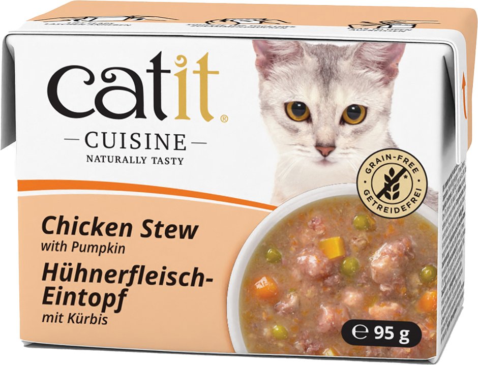 Catit Cuisine Eintopf 12 x 95 g - Huhn mit Kürbis
