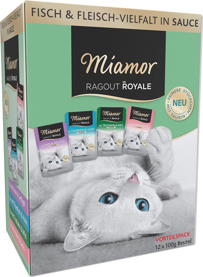 Miamor Ragout Royale - gemischtes Paket - 12 x 100 g Soße (4 Sorten)