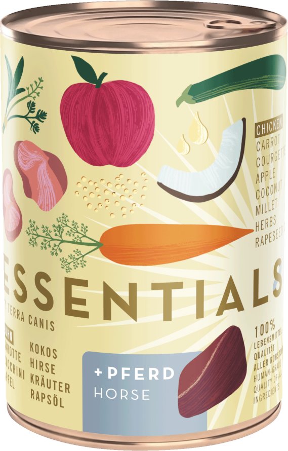 Sparpaket Terra Canis Essential 8+ 12 x 385 g - Huhn & Pferd