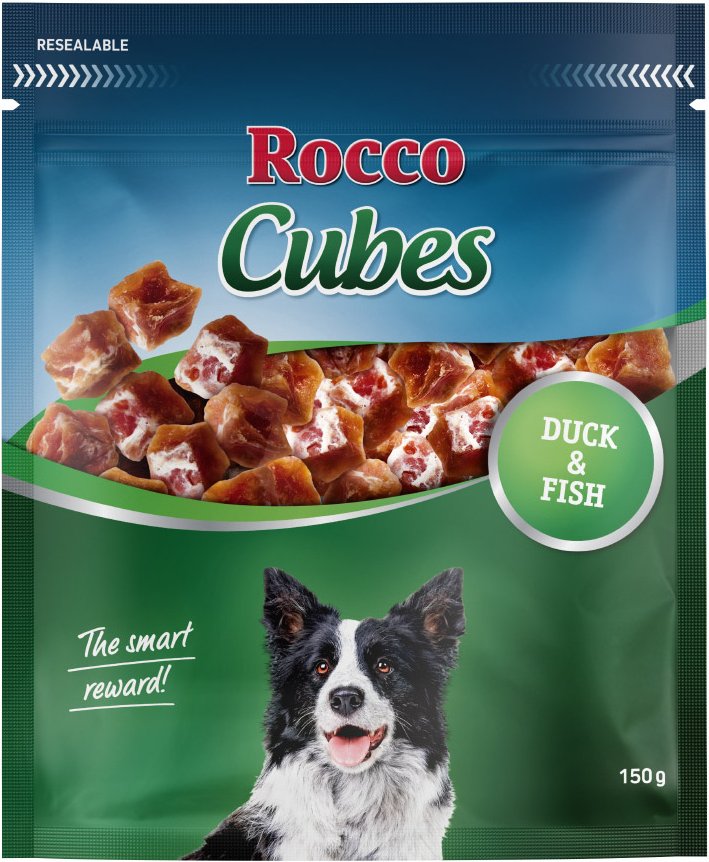 Rocco Cubes 150 g / Sparpaket % - Ente 4 x 150 g