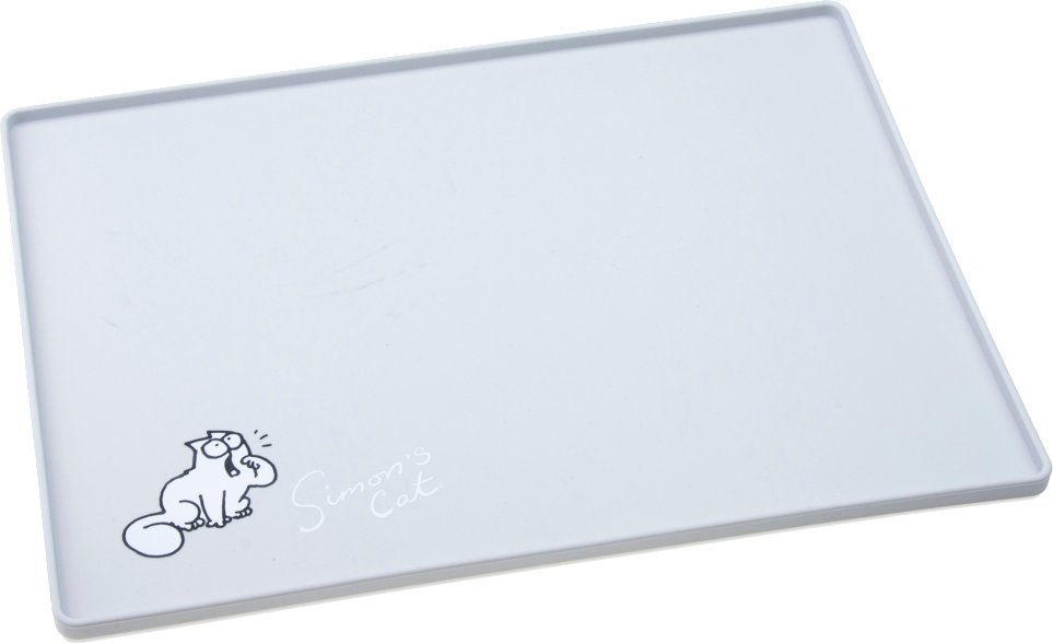 Simon's Cat Napfunterlage, grau - L 40 x B 30 cm