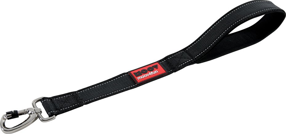 Thumbnail - Zolux Moov Hundeleine, schwarz - 50 cm lang, 40 mm breit