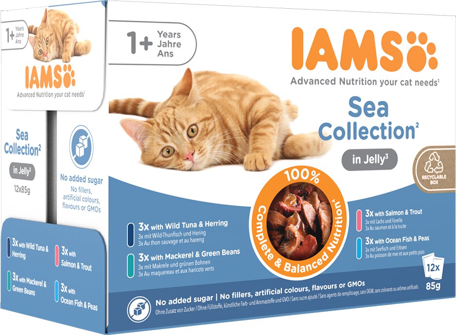 IAMS Advanced Nutrition Adult Sea Mix - in Gelee (12 x 85 g)