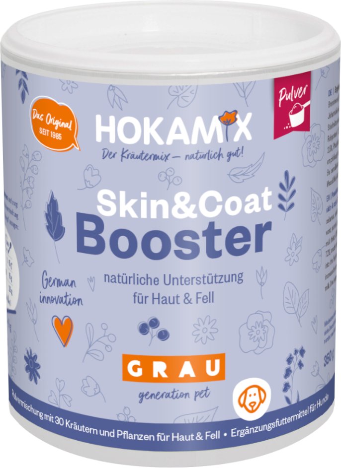 GRAU HOKAMIX Skin & Coat Booster Pulver - Sparpaket: 2 x 350 g