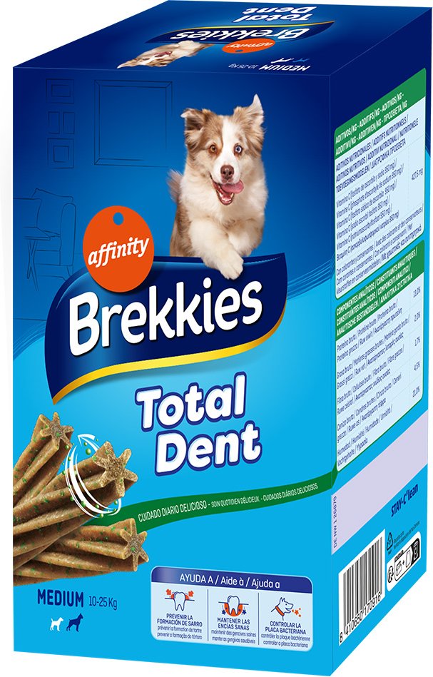 Brekkies Total Dent für mittelgroße Hunde - Sparpaket: 16 x 180 g