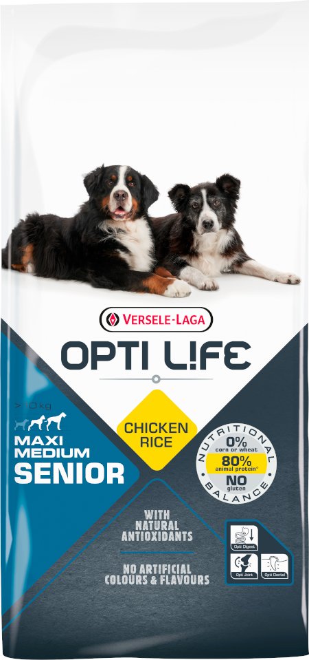 Opti Life Senior Medium & Maxi - 12,5 kg