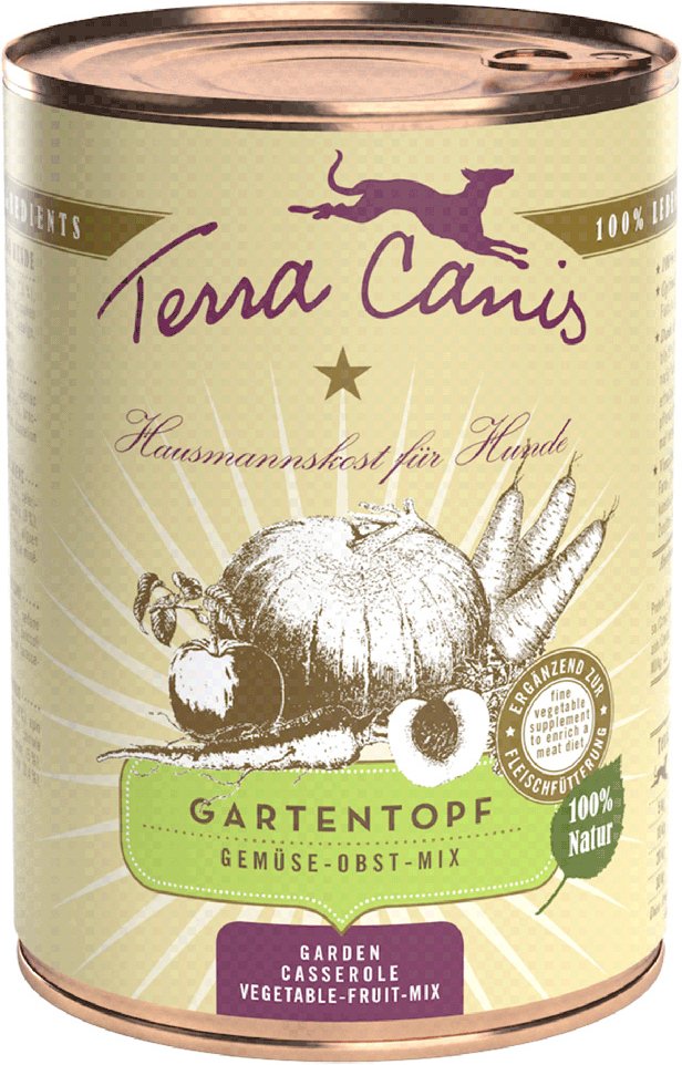 Thumbnail - Terra Canis Gartentopf, Gemüse-Obst-Mix - Sparpaket: 12 x 400 g