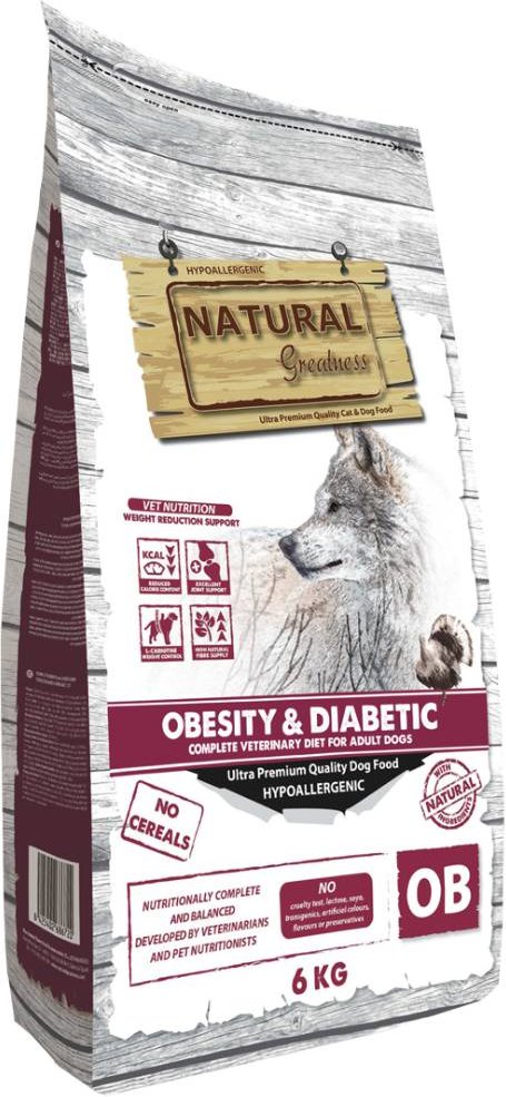 Natural Greatness Diet Vet Obesity & Diabetic - Sparpaket: 2 x 6 kg